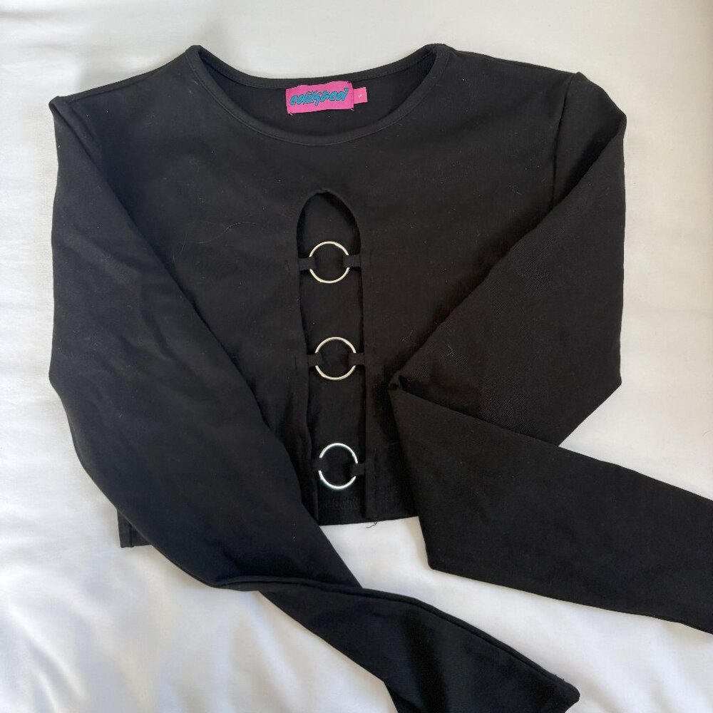 Sexy black going out top